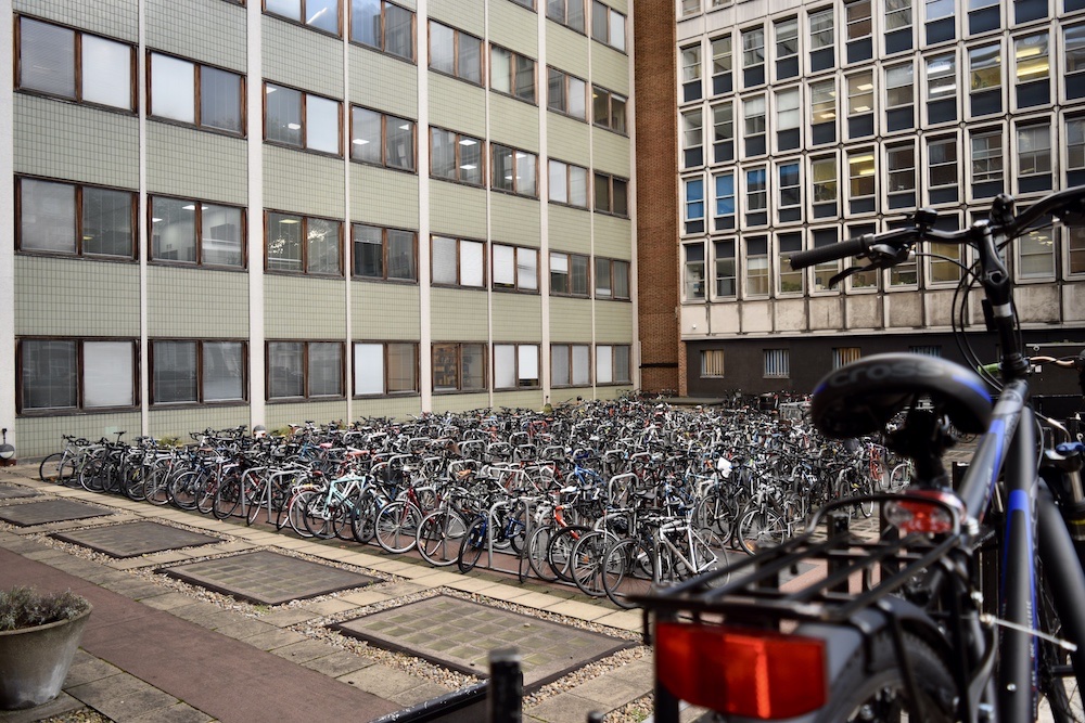 London-Multiple Bikes at University